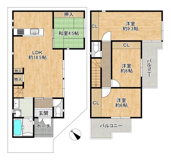 東大阪市吉田本町2丁目の中古一戸建
