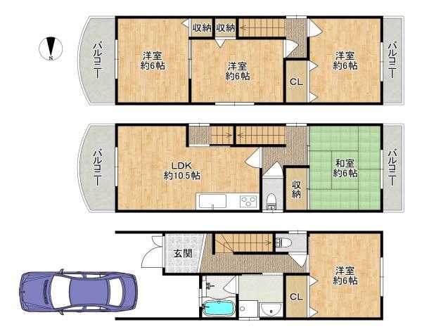 東大阪市荒川3丁目の中古一戸建