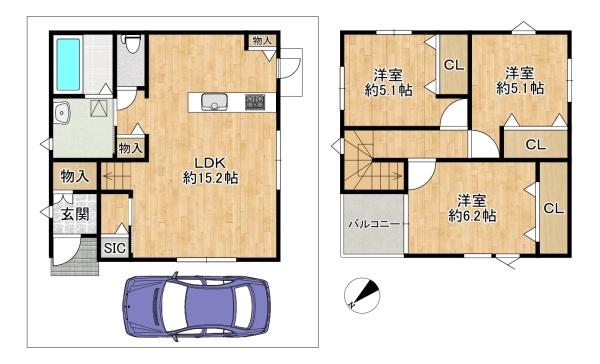 大東市深野５丁目の新築一戸建