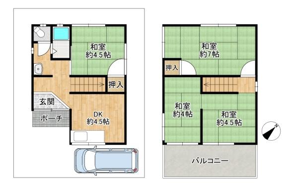 大東市大東町の中古一戸建