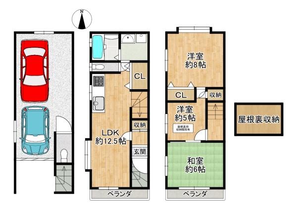東大阪市上小阪４丁目の中古一戸建て