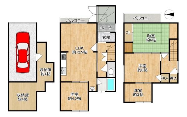 東大阪市日下町６丁目の中古一戸建て