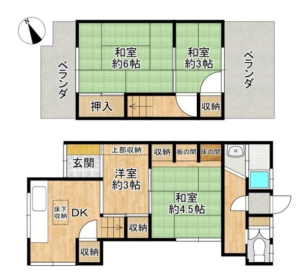 東大阪市東石切町３丁目の中古テラスハウス