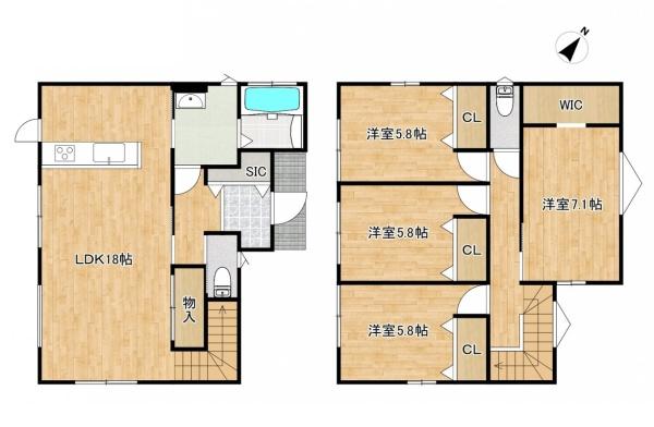 YUMIE若葉3丁目　新築戸建（1号棟）