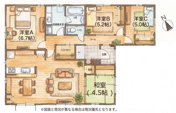 福岡市東区三苫2丁目7期新築戸建(4号棟)
