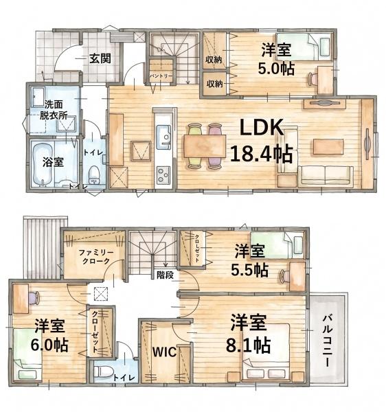 粕屋町内橋東1丁目3期新築戸建(4号棟)