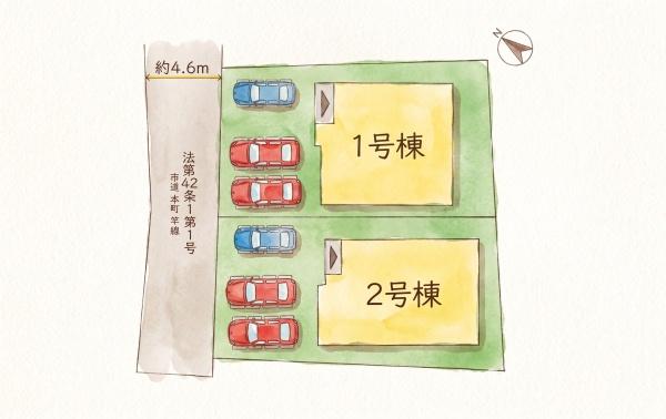 福津市西福間1丁目6期新築戸建(2号棟)