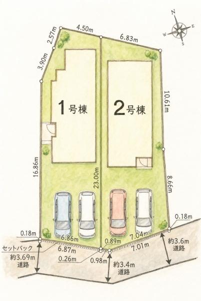須恵町新原1期新築戸建(2号棟)