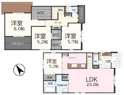 福津市花見が丘2丁目1期新築戸建(2号棟)