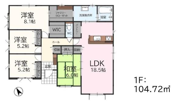 福津市津屋崎1丁目4期新築戸建(2号棟)