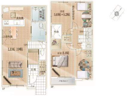福岡市東区舞松原1期新築戸建(3号棟)