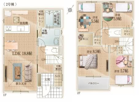 福津市若木台2期新築戸建(2号棟)