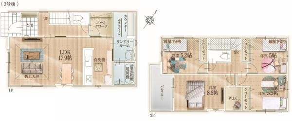 福岡市東区若宮4期新築戸建(3号棟)