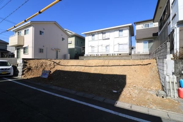 内野台の整形地　南面道路　解体更地渡し