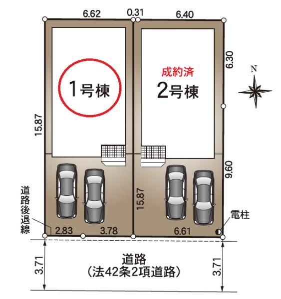 中央区中島第１期新築全２棟　１号棟