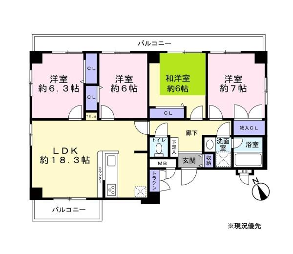 ワンフロア―独占　プライバシー性高めのマンション