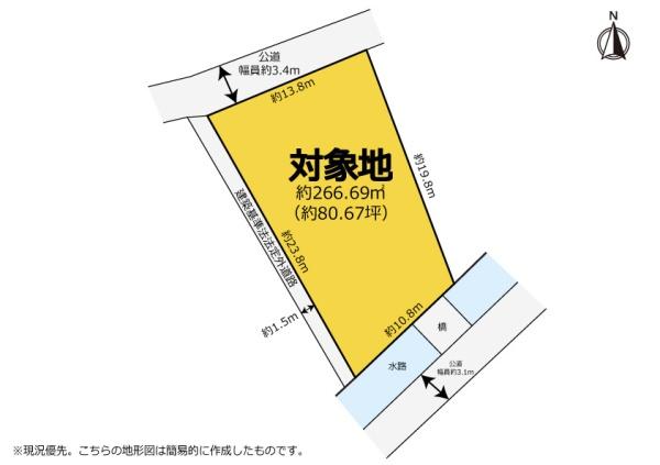 【遠州小松駅まで徒歩6分】浜名区中条　土地