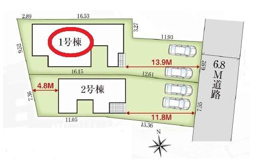 中央区笠井町　第4期　新築　全2棟　1号棟（平屋建て）