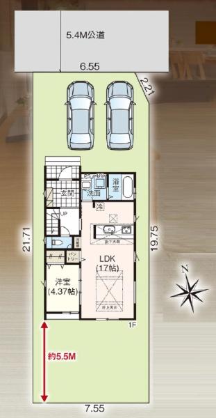 中央区三島町　3期　新築　1号棟