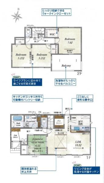 袋井市堀越1丁目新築全4棟　3号棟