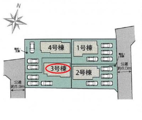 袋井市堀越1丁目新築全4棟　3号棟