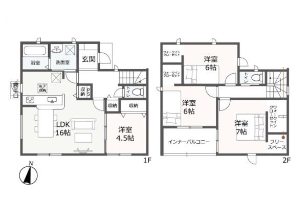 磐田市中野新築全3棟　1号棟