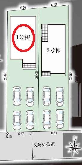 磐田市国府台　新築全2棟1号棟