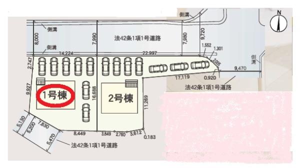 掛川市大坂第6新築全2棟　1号棟