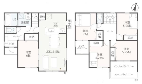 袋井市岡崎新築　全1棟　1号棟