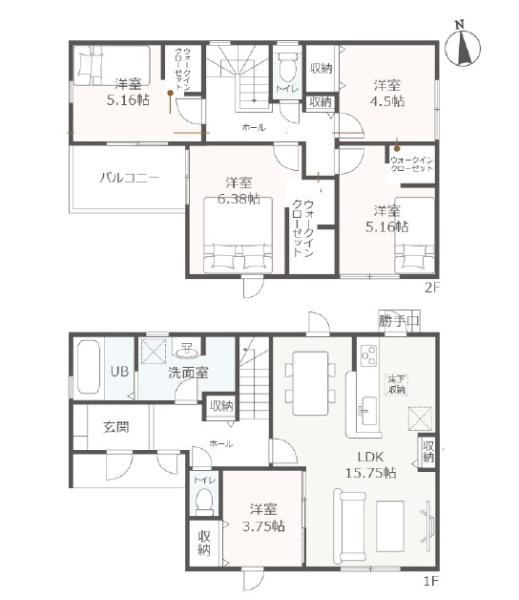 袋井市豊沢　新築全5棟　5号棟