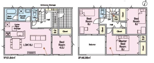 袋井市堀越第3新築全4棟　1号棟