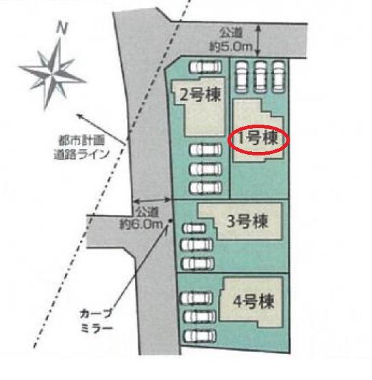 磐田市国府台第2期新築全4棟　1号棟
