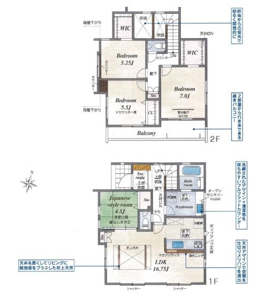 袋井市上山梨新築全1棟　1号棟