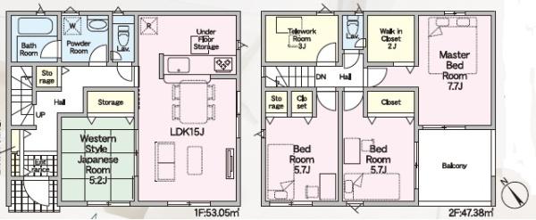 磐田市豊岡第11新築全2棟　1号棟