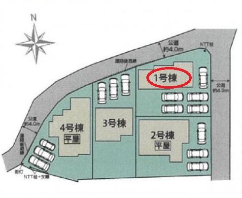 掛川市西大渕新築全4棟　1号棟