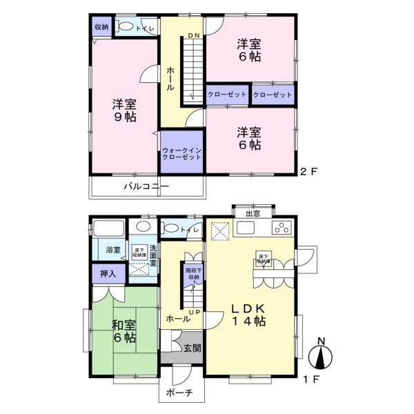 オール電化の2階建て　磐田市福田