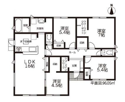 磐田市福田第2期　新築全1棟　1号棟（平屋）