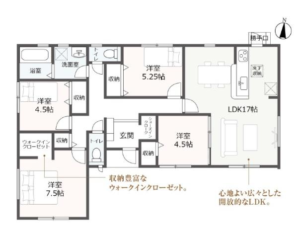 袋井市新池第5期　新築全1棟　1号棟