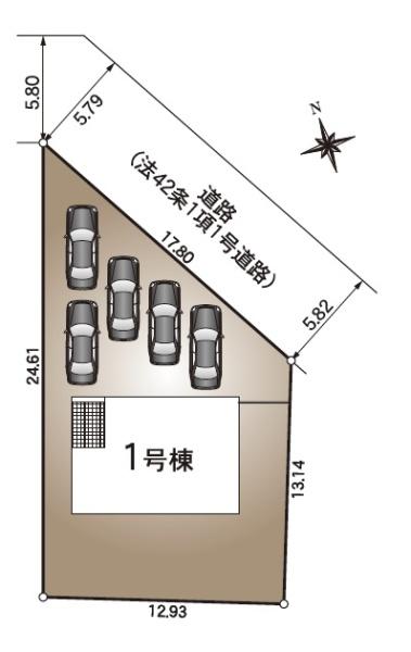 磐田市岩井第3期新築全1棟　1号棟