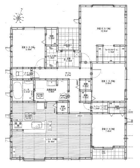 袋井市浅羽　第5期　新築全2棟　2号棟（平屋建て）