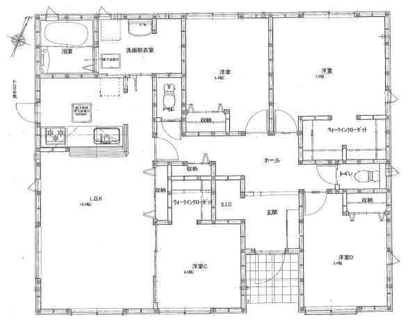 菊川市下平川　第2期新築　全1棟　1号棟（平屋建て）