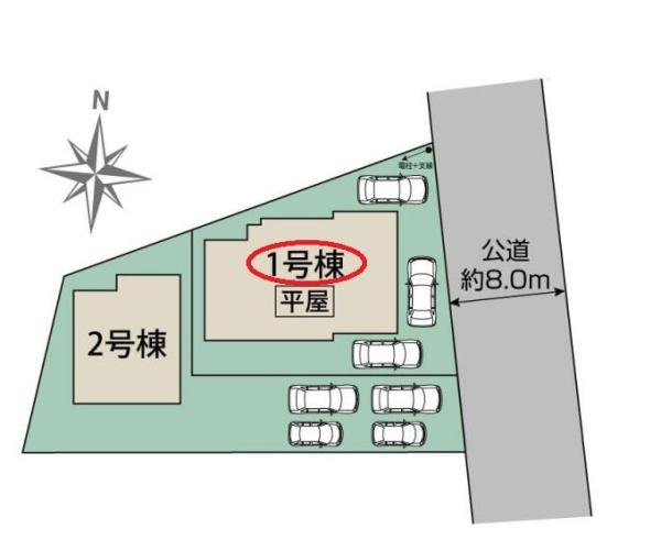 菊川市潮海寺新築全2棟　1号棟