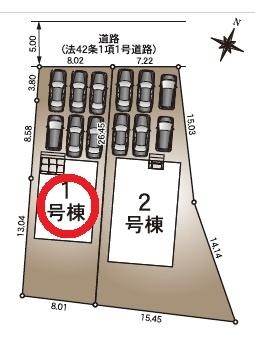 磐田市福田第7期新築全2棟　1号棟