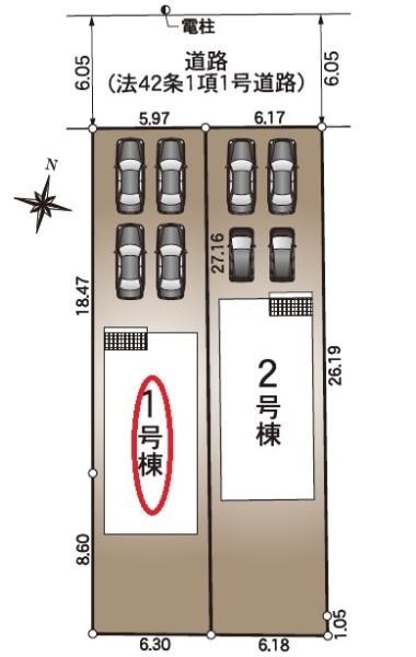 磐田市二之宮第5期新築全2棟　1号棟
