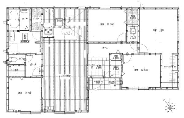 袋井市中新田　第3期　新築全1棟　1号棟（平屋建て）