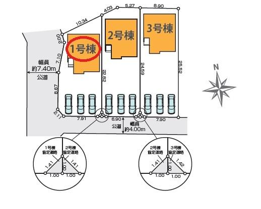 磐田市西貝塚第2期新築全3棟　1号棟