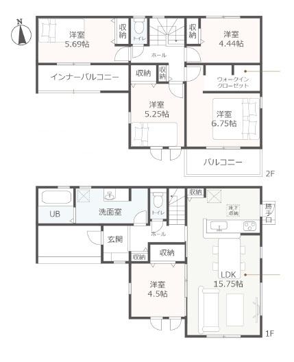 磐田市中野第2期　新築全1棟　1号棟