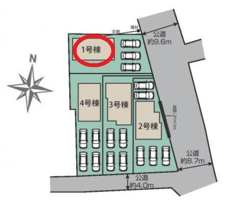 磐田市高木新築全4棟　1号棟