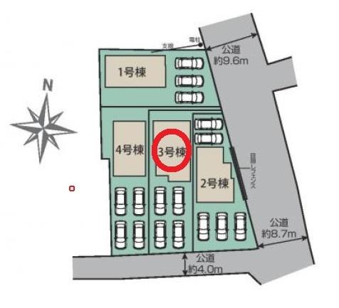 磐田市高木新築全4棟　3号棟