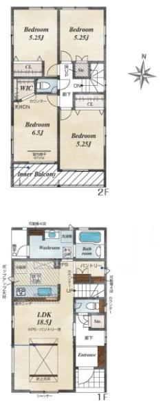 磐田市高木新築全4棟　4号棟